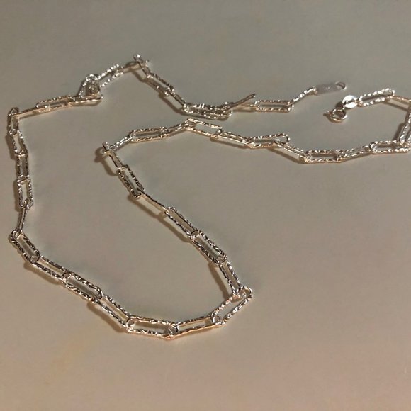 #NEW 925 Sterling Silver Shiny Link Chain Necklace - Picture 3 of 10